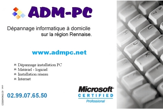 admpc depannage informatique sur rennes et sa région